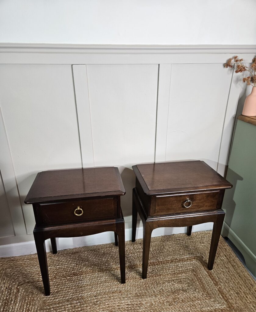 Pair of Stag Leggy Bedsides